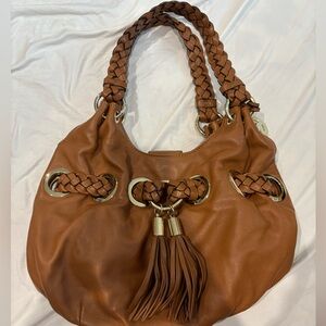 Michael Kors Braided Handle Leather Bag